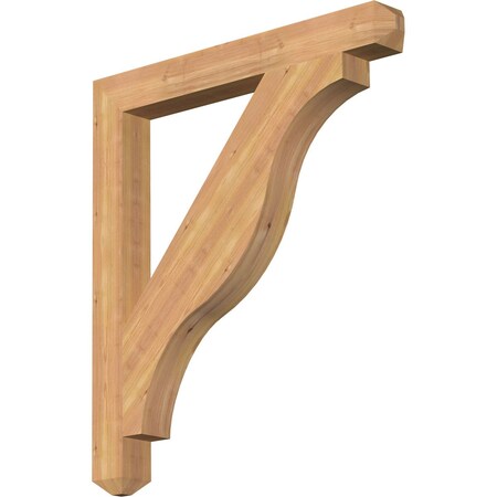 Ekena Millwork Funston Craftsman Smooth Bracket, Western Red Cedar, 3 1/2"W x 32"D x 36"H BKT04X32X36FST04SWR